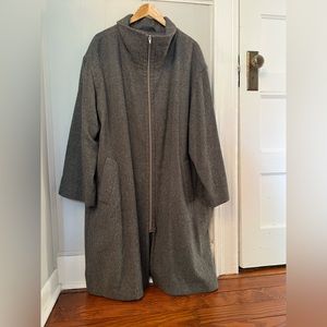 Eileen Fisher alpaca coat